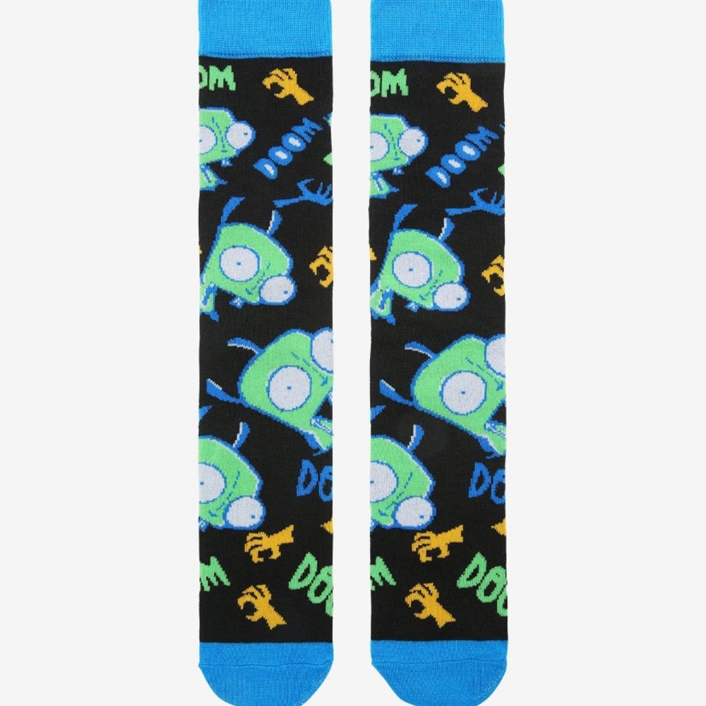 Invader Zim GIR Doom Crew Socks‎ Hot Topic Nickelodeon